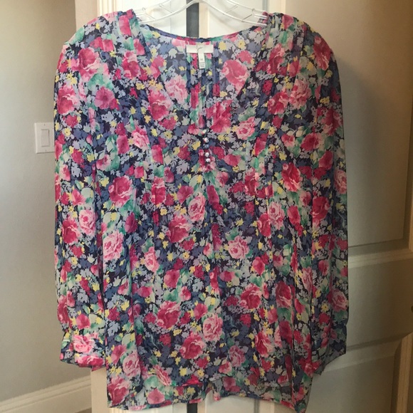 Joie Tops - Joie flower silk blouse